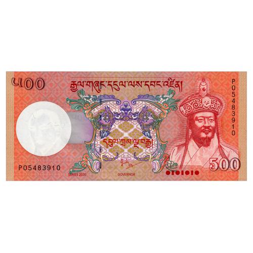 БУТАН 33 BHUTAN 500 NGULTRUM 2020 Unc