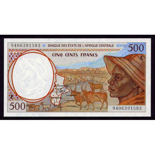 ЦЕНТРАЛЬНАЯ АФРИКА 201Eb CENTRAL AFRICAN STATES CAMEROUN 500 FRANCS 1994 Unc