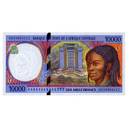 ЦЕНТРАЛЬНАЯ АФРИКА 405Lf CENTRAL AFRICAN STATES GABON 10000 FRANCS 2000 Unc