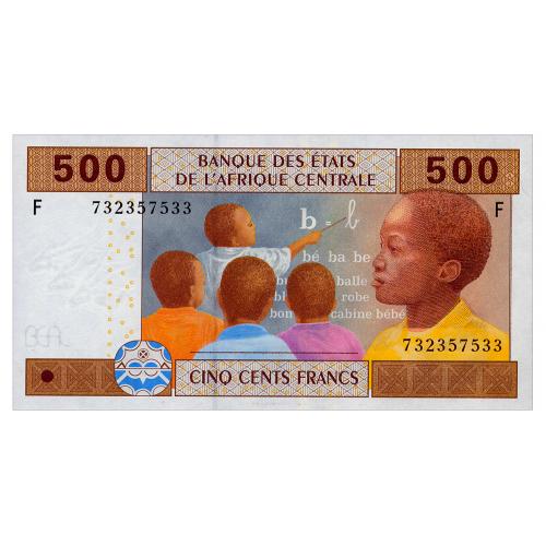 ЦЕНТРАЛЬНАЯ АФРИКА 506Fc CENTRAL AFRICAN STATES EQUATORIAL GUINEA 500 FRANCS 2002 Unc