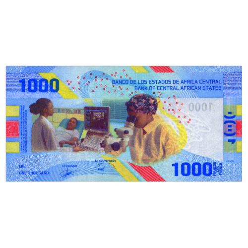 ЦЕНТРАЛЬНАЯ АФРИКА W701 CENTRAL AFRICAN STATES 1000 FRANCS 2020 Unc