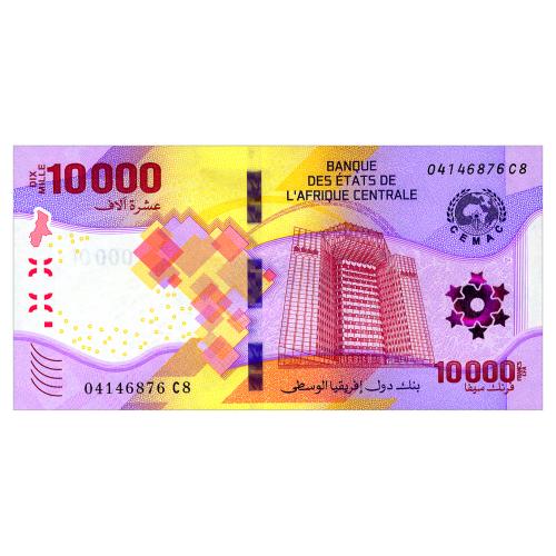 ЦЕНТРАЛЬНАЯ АФРИКА W704 CENTRAL AFRICAN STATES 10000 FRANCS 2020 Unc