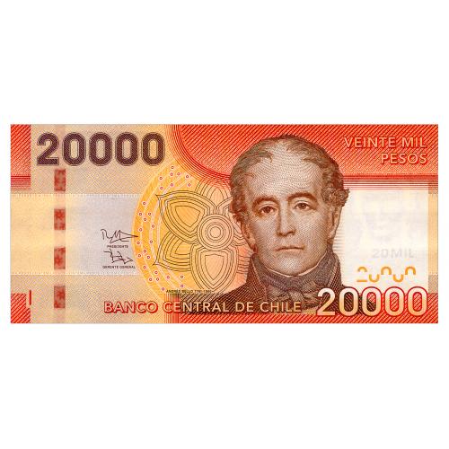 ЧИЛИ 165f CHILE 20000 PESOS 2015 Unc