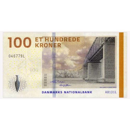 ДАНИЯ W71(3) DENMARK CALLESEN-MØLLER 100 KRONER 2020(22) Unc