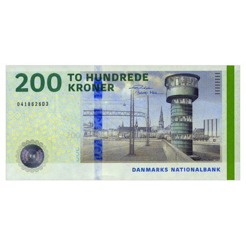 ДАНИЯ W72(2) DENMARK ROHDE-MØLLER 200 KRONER 2021 Unc
