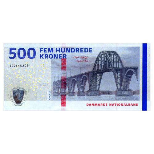 ДАНИЯ W73 DENMARK KROGSTRUP-MOLLER 500 KRONER 2022 Unc