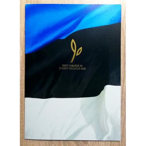ЭСТОНИЯ CS2 ESTONIA КОЛЛЕКЦИОННЫЙ НАБОР 10 KROONI 2008 Unc