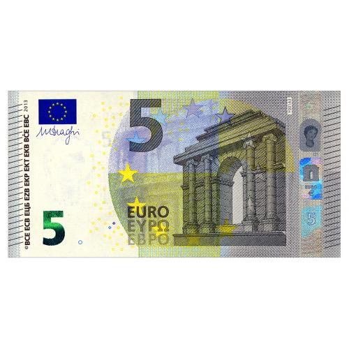 ЕВРОСОЮЗ 20u EUROPEAN UNION FRANCE; MARIO DRAGHI; U006A4; 5 EURO 2013 Unc