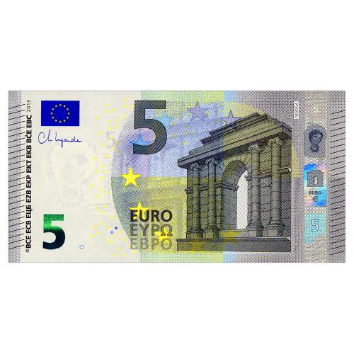 ЕВРОСОЮЗ W26n EUROPEAN UNION AUSTRIA; CHRISTINE LAGARDE; N020G4; 5 EURO 2013(2020) Unc