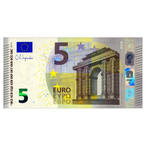 ЕВРОСОЮЗ W26n EUROPEAN UNION; FRANCE; CHRISTINE LAGARDE; U009D2; 5 EURO 2013; Unc
