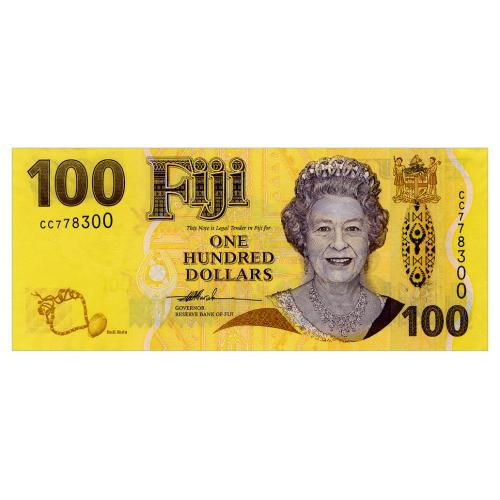 ФИДЖИ 114 FIJI 100 DOLLARS ND(2007) Unc