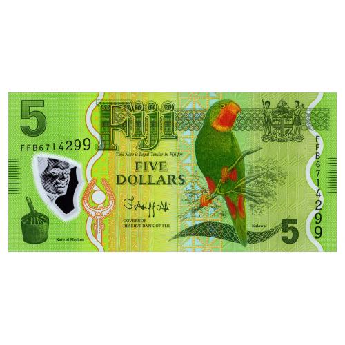 ФИДЖИ 115a(2) FIJI 5 DOLLARS ND(2013) Unc