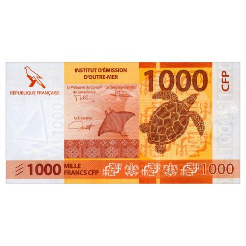 ФРАНЦУЗСКАЯ ПОЛИНЕЗИЯ 6(3) FRENCH PACIFIC TERRITORIES 1000 FRANCS ND(2019) Unc
