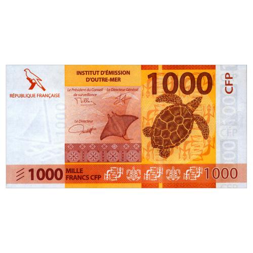 ФРАНЦУЗСКАЯ ПОЛИНЕЗИЯ 6(4) FRENCH PACIFIC TERRITORIES 1000 FRANCS ND(2025) Unc