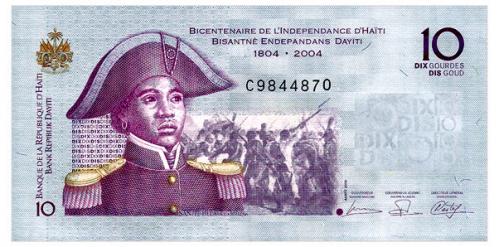 ГАИТИ 272b HAITI 10 GOURDES 2006 Unc