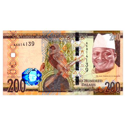 ГАМБИЯ 36 GAMBIA 200 DALASI ND(2015) Unc