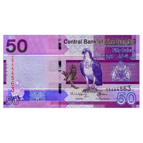 ГАМБИЯ W40 GAMBIA 50 DALASIS 2023 Unc