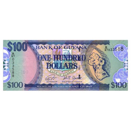 ГАЙАНА 36 GUYANA 100 DOLLARS ND(2006) Unc