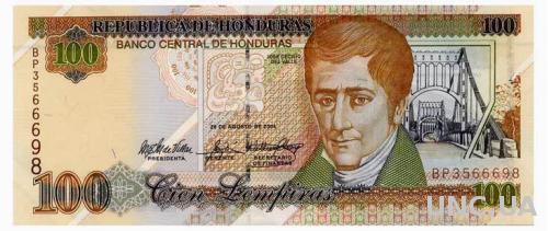 ГОНДУРАС 77g HONDURAS 100 LEMPIRAS 2004 Unc
