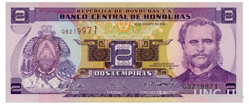 ГОНДУРАС 80Ae HONDURAS 2 LEMPIRAS 2004 Unc