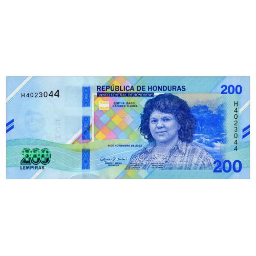 ГОНДУРАС W114 HONDURAS 200 LEMPIRAS 2023 Unc