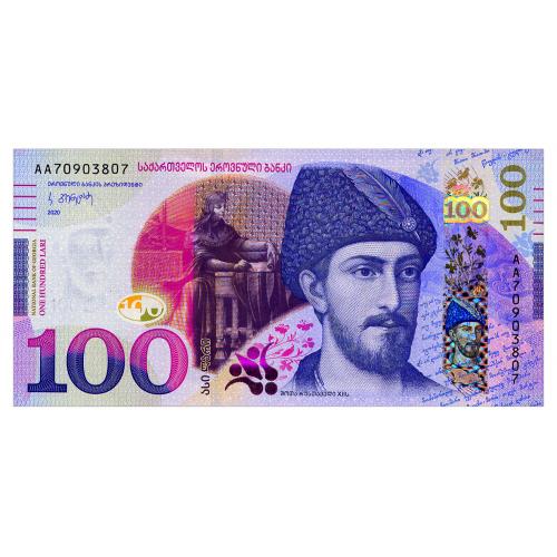 ГРУЗИЯ 80 GEORGIA 100 LARI 2020 Unc