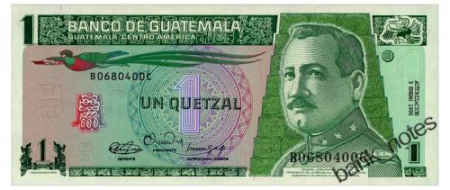 ГВАТЕМАЛА 73 GUATEMALA 1 QUETZAL 1990 Unc