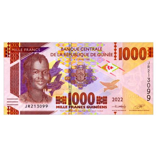 ГВИНЕЯ 48 GUINEA 1000 FRANCS 2022 Unc