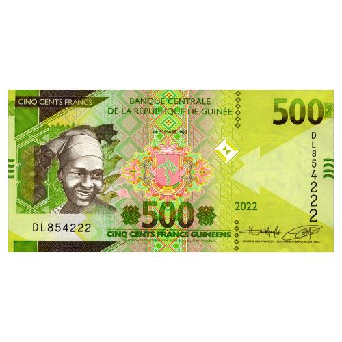 ГВИНЕЯ 48 GUINEA 1000 FRANCS 2022 Unc