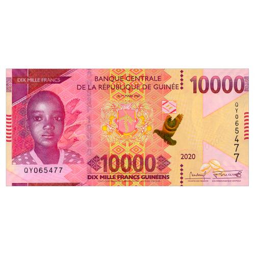 ГВИНЕЯ W49A GUINEA 10000 FRANCS 2020 Unc