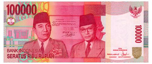 ИНДОНЕЗИЯ 146b INDONESIA 100000 RUPIAH 2004/2005 Unc