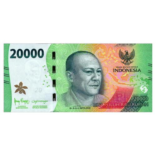ИНДОНЕЗИЯ New INDONESIA 20000 RUPIAH 2022 Unc