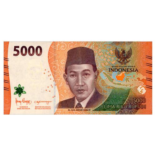ИНДОНЕЗИЯ W164 INDONESIA 5000 RUPIAH 2022 Unc