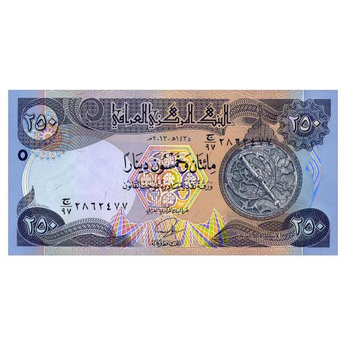ИРАК 97 IRAQ 250 DINARS 2013 Unc