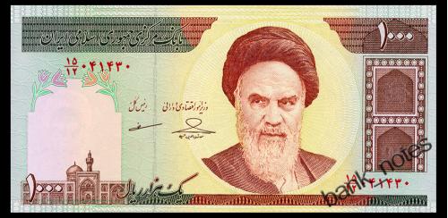 ИРАН 143g IRAN 1000 RIALS ND(2009) Unc