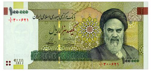 ИРАН 151a IRAN СЕРИЯ 1/1 100000 RIALS ND(2010) Unc