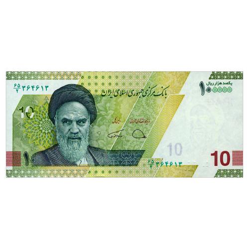 ИРАН W163(1) IRAN ABDOLNASER HEMMATI - FARHAD DEJPASAND 100000 RIALS ND(2021) Unc