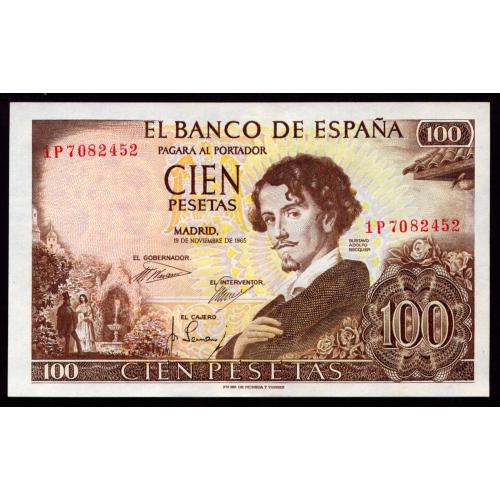ИСПАНИЯ 150 SPAIN; 1P7082452; 100 PESETAS 1965 XF