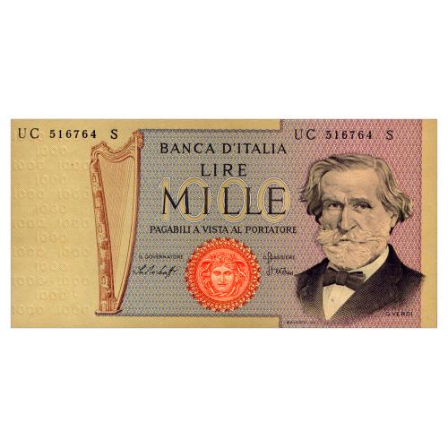 ИТАЛИЯ 101e ITALY 1000 LIRE 1977 Unc