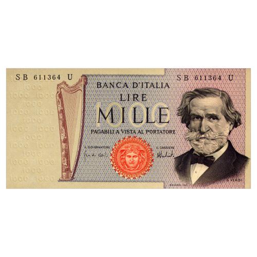 ИТАЛИЯ 101с ITALY 1000 LIRE 1973 Unc