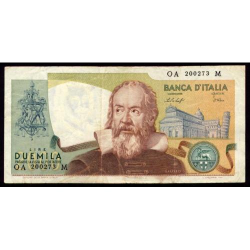 ИТАЛИЯ 103b ITALY 2000 LIRE 1976 Fine