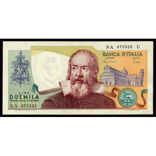 ИТАЛИЯ 103c ITALY 2000 LIRE 1983 aUnc