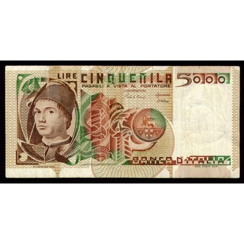 ИТАЛИЯ 105b ITALY 5000 LIRE 1982 Fine