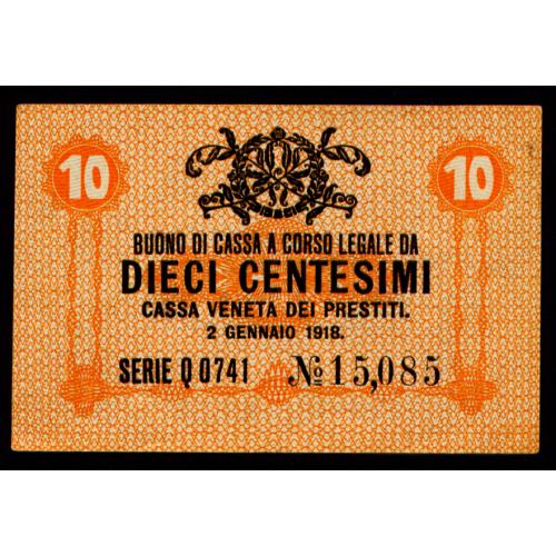 ИТАЛИЯ M2 ITALY 10 CENTESIMI 1918 aUnc