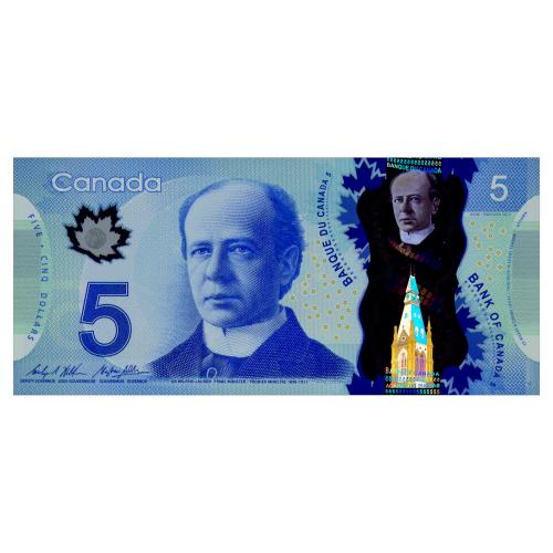 КАНАДА 106c CANADA WILKINS - POLOZ 5 DOLLARS 2013 Unc