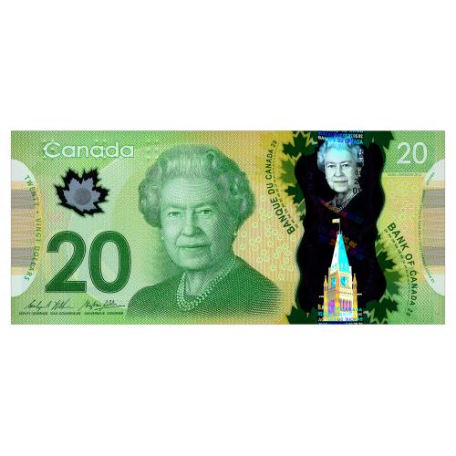 КАНАДА 108b CANADA 20 DOLLARS 2012 Unc