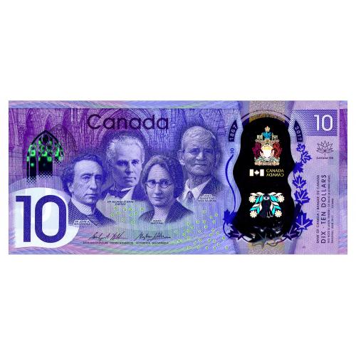 КАНАДА 112 CANADA 10 DOLLARS 2017 Unc