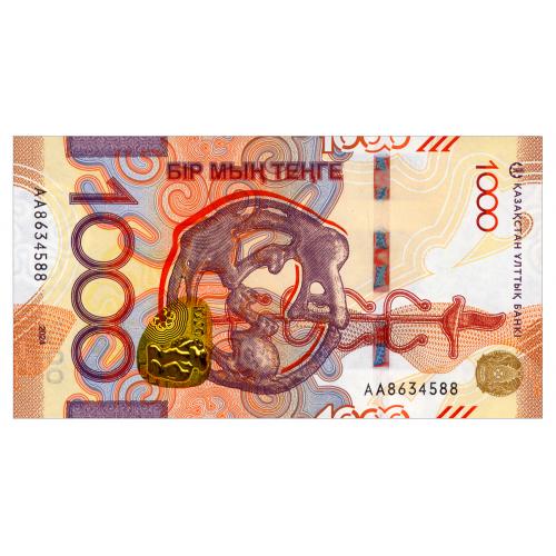 КАЗАХСТАН W52 KAZAKHSTAN СЕРИЯ АА 1000 TENGE 2025 Unc