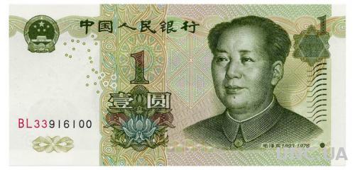 КИТАЙ 895 CHINA 1 YUAN 1999 Unc