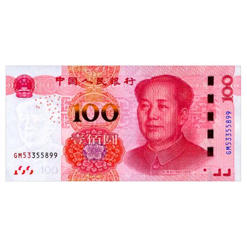 КИТАЙ 909(1) CHINA 100 YUAN 2015 Unc